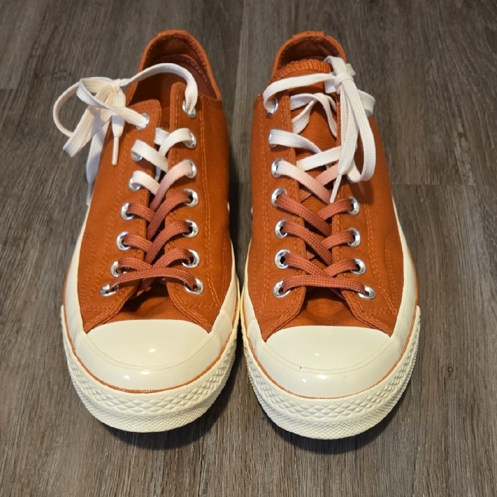 Converse Orange Low-Top Sneakers